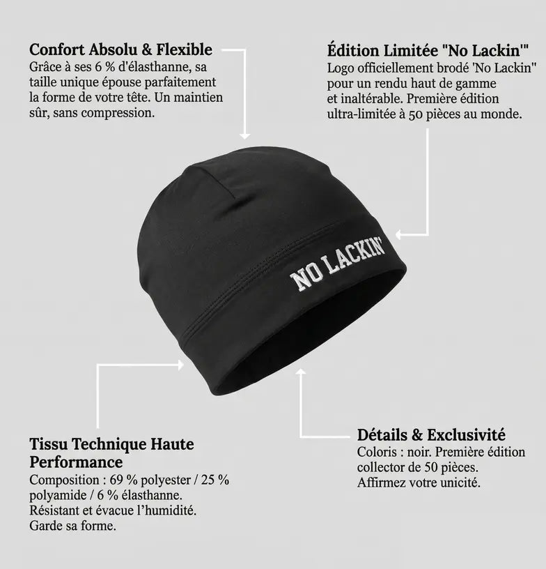 BONNET NO LACKIN' (NOIR) - ÉDITION LIMITÉE